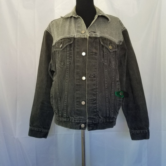Vintage Jackets & Blazers - Vintage Wrangler Black Denim Trucker Jacket Rare